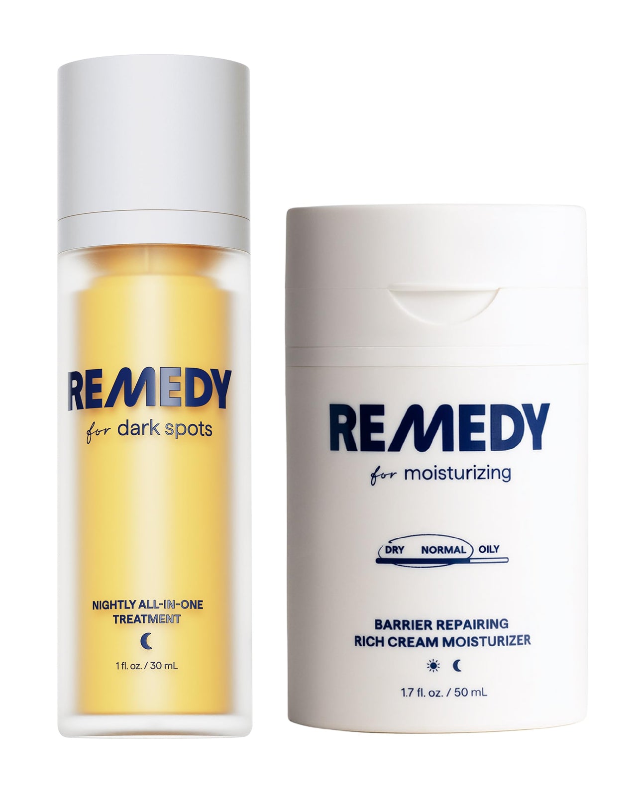 Remedy The Even Tone Hydration Stack | 2-Piece System | Dark Spots Treatment & Rich Moisture Cream | Retinol, Niacinamide, Tranexamic Acid, Ceramides | Created by Dermatologist Dr. Shah | Vega