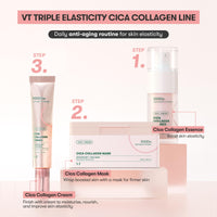 Thumbnail for VT COSMETICS Cica Collagen Essence, 300Da Collagen Extract & Peptide Complex for Firming, Plumping, and Improving Skin Elasticity. Korean Skincare, Pink Collagen Serum