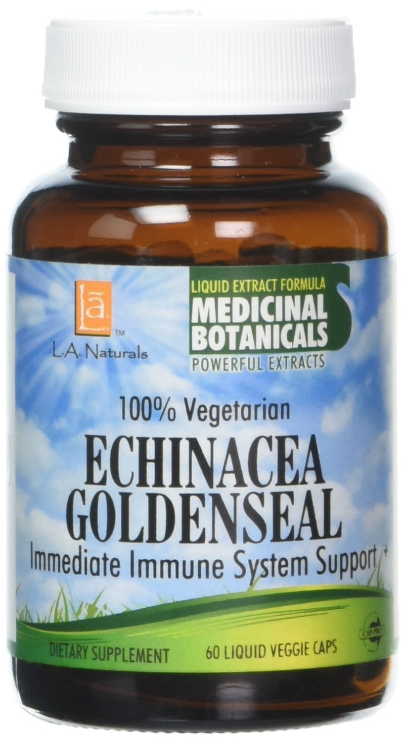 L A NATURALS Echinacea Goldenseal 60 Vgc, 0.02 Pound