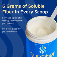 Thumbnail for Tomorrow's Nutrition, Sunfiber, Prebiotic Fiber Supplement for Digestive Health, Low FODMAP, Gluten-Free, Unflavored, 30 Servings