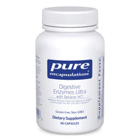 Thumbnail for Pure Encapsulations Digestive Enzymes Ultra with Betaine HCl - Vegetarian Digestive Enzyme Supplement to Support Protein, Carb, Fiber, and Dairy Digestion* - 90 Capsules