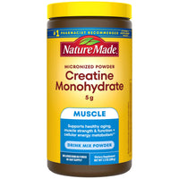 Thumbnail for Nature Made Micronized Creatine Monohydrate Powder 5 g per Serving, Unflavored Drink Mix Powder, Muscle Support, 200 g, 40 Day Supply