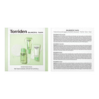 Thumbnail for Torriden BALANCEFUL Cica Trial Kit, 5D Cica Infused Daily Skincare Kit - 4 Step Regimen with Cleansing Gel, Toner Pad, Serum, and Cream | Travel Essential | Korean Skin Care Set