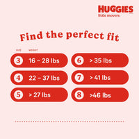 Thumbnail for Huggies Size 5 Diapers, Little Movers Baby Diapers, Size 5 (27+ lbs), 58 Count, Packaging May Vary