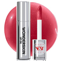 Thumbnail for Wonderskin Lip Rehab Serum Oil - Tinted Lip Oil for Women, Hydrating, Moisturizing, and Non-Sticky Red Tint Serum for Dry Lips (Amour)