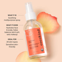 Thumbnail for Rosewater Facial Toner by Cocokind, Multipurpose Spray to Set Makeup, Double Cleanse, and Balance Skins pH, Made with Rose Hydrosol, 4 Fl Oz