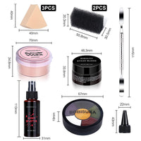 Thumbnail for BOBISUKA Demonic Special Effects SFX Halloween Makeup Kit - 5 Colors Bruise Makeup Face Body Painting Palette + Scar Wax with Spatula Tool + Fake Blood Splatter Spray + Fake Blood Cream +Stipple Spong