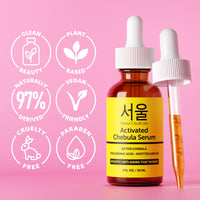 Thumbnail for SeoulCeuticals Chebula Active Serum for Face - Korean Skin Care Anti Aging Natural K Beauty Skincare With Hyaluronic Acid + Spotted Orchid for Healthy, Youthful Glowing Skin 1oz