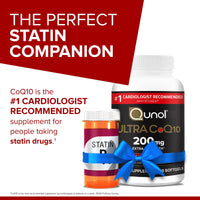 Thumbnail for Qunol CoQ10 200mg Softgels, Ultra CoQ10 - Ultra High Absorption Coenzyme Q10 Supplements - Antioxidant Supplement for Vascular and Heart Health & Energy Production, 90 Count