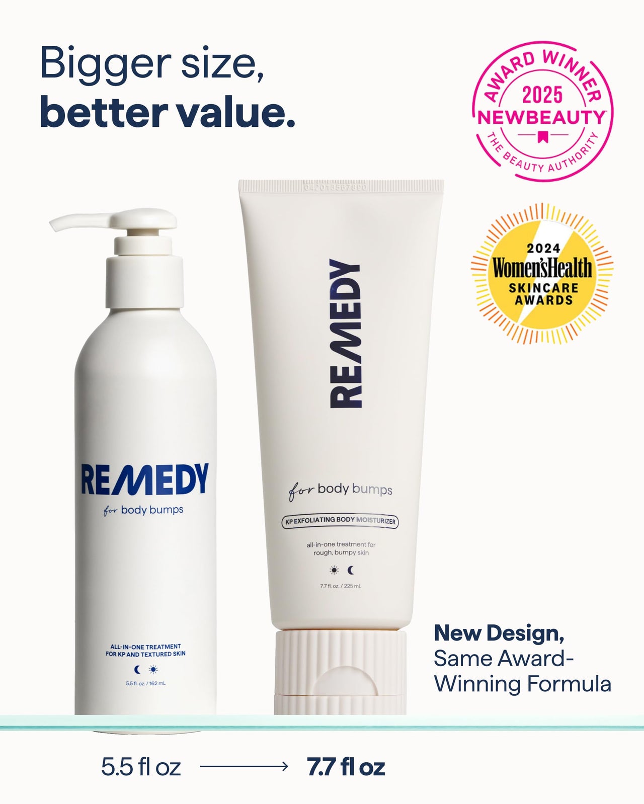 Remedy KP Body Moisturizer | Keratosis Pilaris and Chicken Skin Treatment with Retinol, Urea, Lactic Acid and Ceramides | Exfoliating and Moisturizing Lotion | By Dermatologist Dr. Shah, 7.7 fl oz