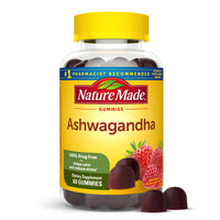 Thumbnail for Nature Made Ashwagandha Gummies, Vegan, KSM 66 Ashwagandha Supplement for Stress Support, 60 Count, 30-Day Supply