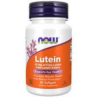 Thumbnail for NOW Foods Supplements, Lutein 10 mg with 10 mg of Free Lutein from Lutein Esters, 60 Softgels