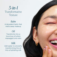 Thumbnail for ELEMIS Pro-Collagen Rose Cleansing Balm - 3-in-1 Daily Face Cleanser - Melts Away Waterproof Makeup and Sunscreen - Rose and Elderberry Oil - 100