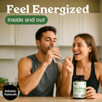 Thumbnail for Atlantic Naturals Sea Moss with Spirulina Superfood Capsules - Multivitamin Supplement Supports Healthy Iron and Immune Health, Alternative to Seamoss Gel and Powder - Irish Sea Moss Capsules (120 ct)