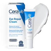 Thumbnail for CeraVe Eye Repair Cream, Under Eye Cream For Puffiness And Bags Under Eyes, Hyaluronic Acid + Niacinamide + Marine Botanical Complex, Oil Free & Opthalmologist Tested