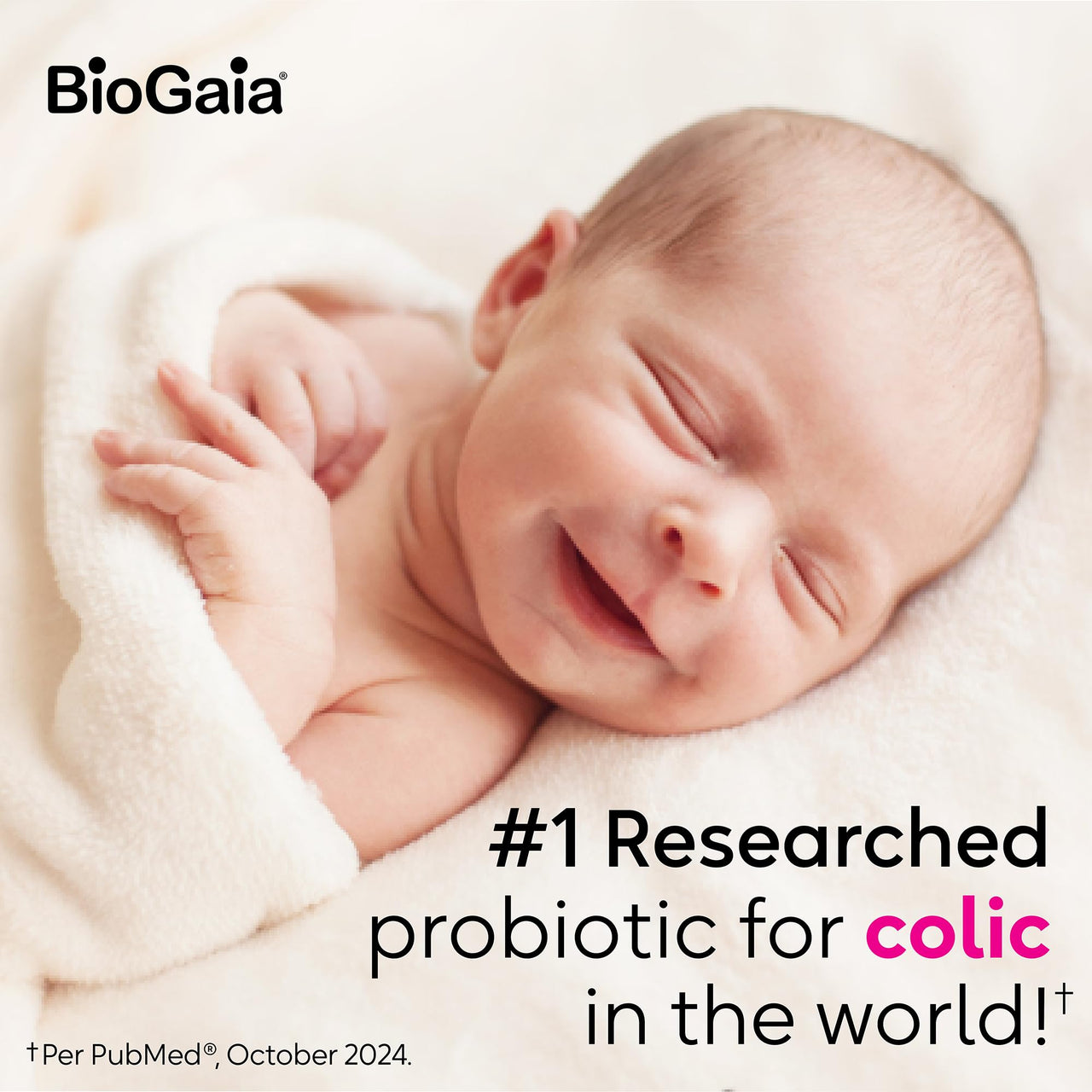 BioGaia Protectis Baby Probiotic Drops | Colic & Gas Relief + Vitamin D | Safe for Newborns | Ease Crying, Fussing, Colic, Gas, Spit-ups & Constipation | No Dairy, Soy & Gluten | 50 Day Supply | 10mL