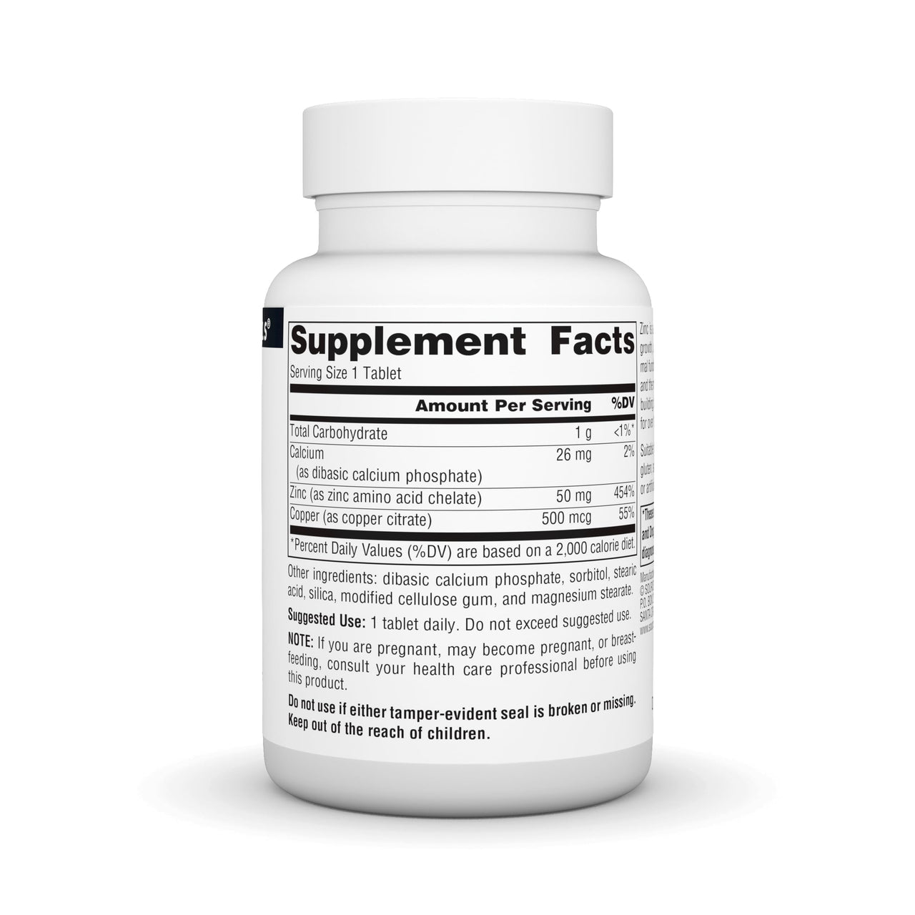 Source Naturals Zinc Amino Acid Chelate - 50mg - 100 Tablets