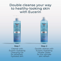 Thumbnail for Eucerin Face Gentle Cleansing Hydrating Micellar Water, Face Cleanser and Makeup Remover with Hyaluronic Acid, 13.5 Fl Oz Bottle