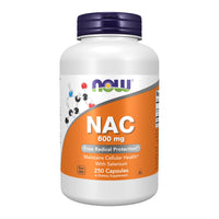 Thumbnail for NOW Supplements, NAC (N-Acetyl Cysteine) 600 mg with Selenium, 250 Veg Capsules
