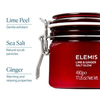Thumbnail for ELEMIS Exotic Lime & Ginger Salt Glow 490g, Invigorating Salt Scrub To Exfoliate & Soften Skin