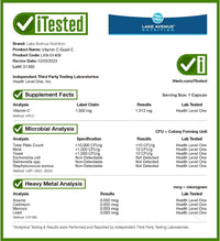 Thumbnail for Lake Avenue Vitamin C Quali-C 1,000 mg Veggie Capsules