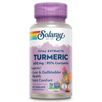 Thumbnail for SOLARAY Turmeric Supplement 600mg - Turmeric Root with 95% Curcumin - Joint Support Supplement - Joint Health, Gallbladder and Liver Support, Non-GMO, Vegan, Gluten Free, 60-Day Guarantee, 60 Servings