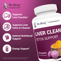 Thumbnail for Dr. Berg Liver Cleanse Detox Capsules w/Unique Blend of Milk Thistle, Ox Bile & Folate - Liver Supplement Includes Turmeric, Black Pepper & Choline - 60 Capsules