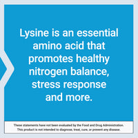 Thumbnail for Life Extension L-Lysine, 620 mg, Essential Amino Acid for Healthy nitrogen Balance, Calcium Metabolism, Stress Response & More, Gluten-Free, Non-GMO, Vegetarian, 100 Capsules