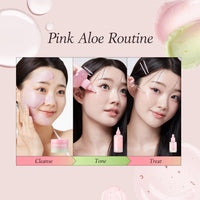 Thumbnail for APRILSKIN Pink Aloe Mucin Serum 1.01 fl.oz (30ml) Hydrating 78% Jeju Aloe Mucin Formula with Non-Sticky Finish for a Glass Glow Look, Korean Skincare