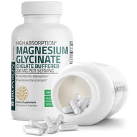 Thumbnail for Bronson Magnesium Glycinate 200 MG per Serving Chelated for High Absorption, Gentle On Stomach, Non-GMO, 60 Vegetarian Capsules