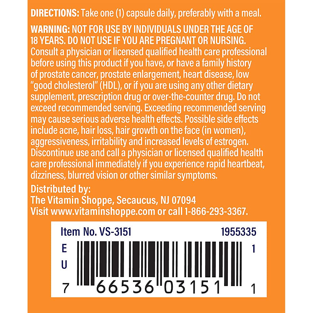 The Vitamin Shoppe DHEA 25MG, Hormonal and Healthy Aging (120 Capsules)