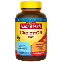 Thumbnail for Nature Made CholestOff Plus, Dietary Supplement for Heart Health Support, 100 Softgels, 25 Day Supply