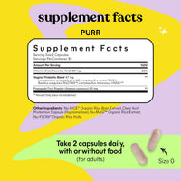 Thumbnail for Lemme Purr Vaginal Probiotics for Women - Promotes pH Balance, Healthy Vaginal Odor & Urinary Tract Health w/Lactobacillus Blend, Clinically Tested Strains, Pineapple & Vitamin C - 60 Veggie Capsules