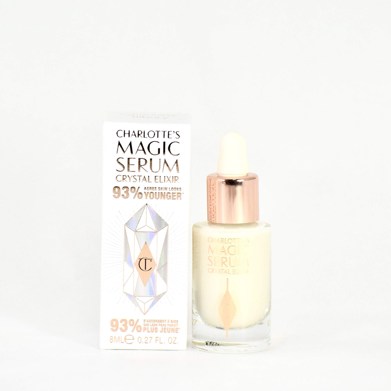 Charlotte Tilbury Magic Serum Crystal Elixir Mini Travel Size 0.27 oz - for youthful, hydrated, glowing looking skin