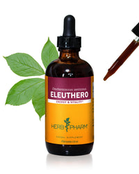 Thumbnail for Herb Pharm Eleuthero (Siberian Ginseng) Root Liquid Extract for Energy and Stamina, Cane Alcohol, 4 Ounce