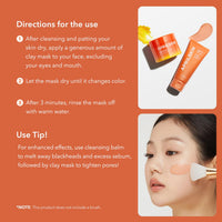 Thumbnail for APRILSKIN Carrotene IPMP 3-Min Quick Dry Pore Caring Clay Mask | Kaolin & Zinc PCA | Reduces Pores & Sebum | Cooling Effect | Vegan | Gentle Exfoliation | Korean Skin Care | 100g 3.52 oz.