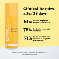 Thumbnail for Timeless Skin Care Vitamin C Serum with Vitamin E & Ferulic Acid - Brightening Serum - for Oily & Dry Skin - Fragrance-Free - 4 oz