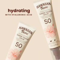 Thumbnail for Hawaiian Tropic Sheer Touch Body Serum SPF 50, 3.3oz | Hyaluronic Acid Serum, Travel Size Sunscreen SPF 50, 3.3oz