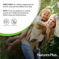 Thumbnail for NaturesPlus Source of Life Women - 60 Tablets - Multivitamin & Mineral Supplement - with Iron, Calcium, Folate & Lutein - Gluten Free, Vegetarian - 30 Servings