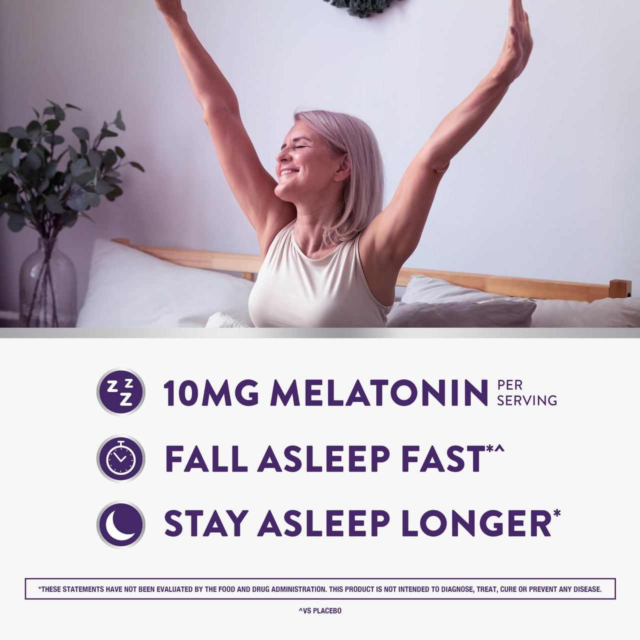 ZzzQuil Pure Zzzs Advanced Melatonin Gummies, Melatonin 10mg, Sleep Aid, with Chamomile & Lavender, Melatonin Sleep Gummies, Sleep Aids for Adults, Berry Flavored, 100 Sleep Gummies