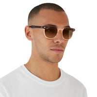 Thumbnail for Ray-Ban Unisex RB2298 Hawkeye Square Sunglasses, Havana On Transparent Brown/Brown Gradient Polarized, 50 mm