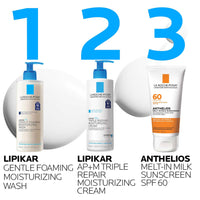 Thumbnail for La Roche-Posay Lipikar AP+ Gentle Foaming Moisturizing Wash, Shea Butter + Niacinamide + Glycerin, Moisturizing Body Wash For Dry Skin, National Eczema Association Accepted, Soap Free