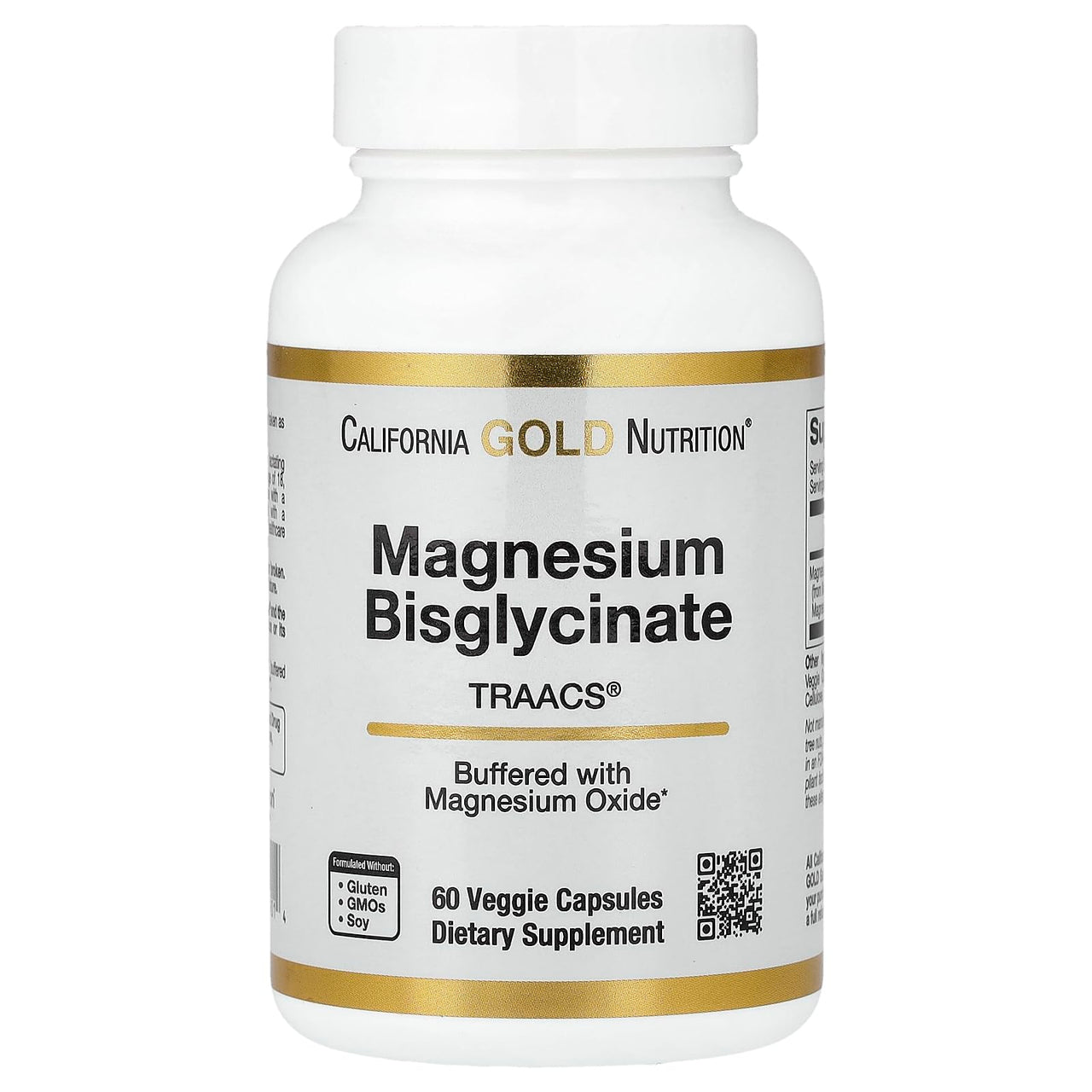 Magnesium Bisglycinate, High Absorption Albion Minerals, 60 Veggie Capsules
