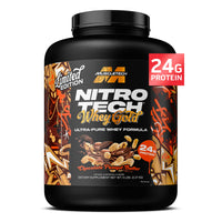 Thumbnail for MuscleTech Whey Protein Powder (Chocolate Peanut Butter, 5LB) - Nitro-Tech Whey Protein Isolate Smoothie Mix for Lean Muscle & Fast Recovery - 24g of Whey Gold Protein for Women & Men - Gluten-Free