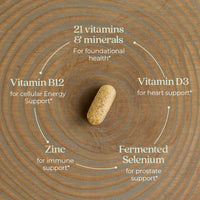 Thumbnail for New Chapter Men’s Multivitamin, B6, Extra B12, D3, Vitamin C & Zinc, Immune, Heart, Cellular Energy, and Brain Health, Gentle on The Stomach, One Daily, Non-GMO, Gluten-Free, 18+, 72 Tablets