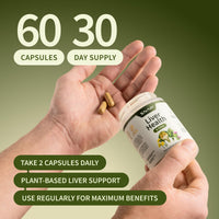 Thumbnail for Snap Supplements Liver Health & Detox - Milk Thistle Supplement Supports Healthy Liver and Digestive Health, 60 Vegetarian Capsules (1 Month Supply)