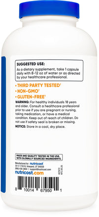 Thumbnail for Nutricost Taurine 1000mg, 400 Capsules