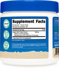 Thumbnail for Nutricost Organic Milk Thistle (Silybum Marianum) 8 oz per Container (Unflavored) - Non-GMO, Gluten-Free