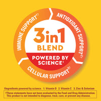 Thumbnail for Nature Made Wellblends ImmuneMAX Gummies, Vitamin C, Zinc, and Vitamin D3, Immune Support Supplement, 42 Tangerine Flavor Gummies