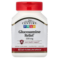 Thumbnail for 21st Century Glucosamine Relief, 500 mg, 60 Easy to Swallow Capsules